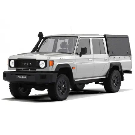 Hardtop Explorer noir strié Toyota Land Cruiser 79 double cabine 1999+ Alu-Cab